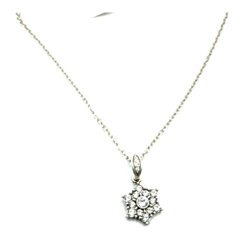 Brighton Arctica Snowflake Crystal Winter Holiday Christmas Necklace 18” NWT